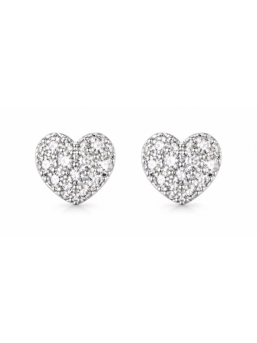 Crystal Heart 0.8cm Earrings